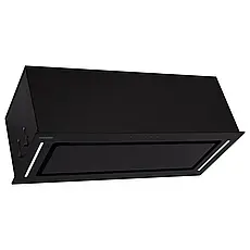 Витяжка вбудовувана кухонна ELEYUS GEMINI 1200 LED 70 BL (чорна)-stryqq