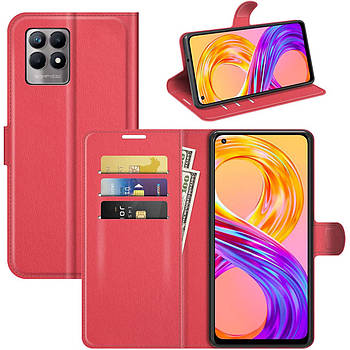 Чохол-книжка Litchie Wallet для Realme 8i Red