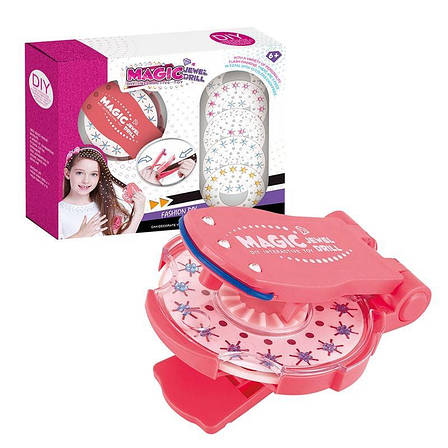 Magic Jewel Drill Diy Інтерактивна зачіска для дівчаток Краса Play Set Toy Braider Kits Make Up Girl, фото 1