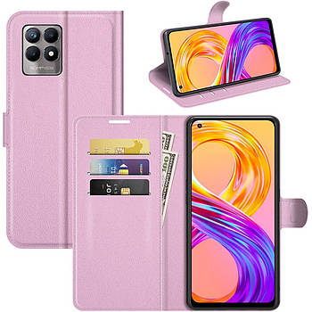 Чохол-книжка Litchie Wallet для Realme 8i Light Pink