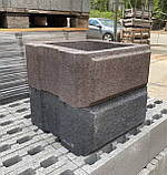 Блок для стовпів гладкий і рваний камінь, фото 6