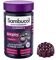 Для імунітету дітям Sambucol Kids Gummies + Vitamin C 30 желейок