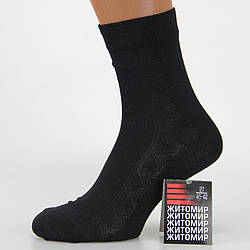 Шкарпетки чоловічі високі літні Житомир х/б 27 розмір (41-42 взуття) класичні чорний