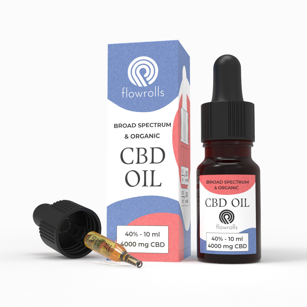 Олія КБД CBD oil 40% Flowrolls Broad Spectrum Medic Польща