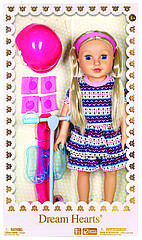 Лялька Lotus Onda з аксесуарами прогулянка на самокаті, 45см