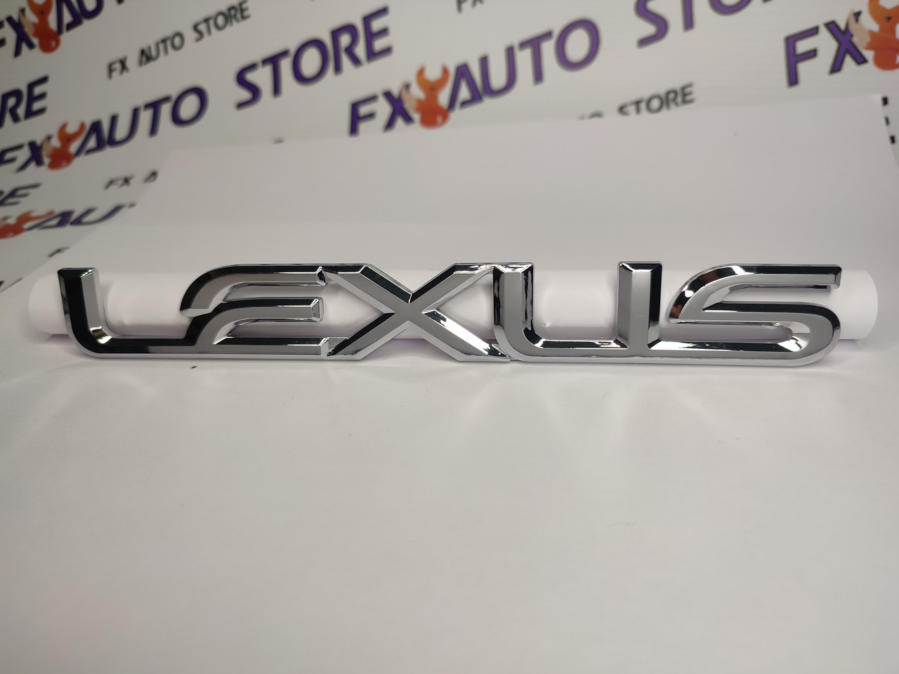 Емблема Логотип шильдик LEXUS хромований 190х24 мм