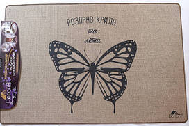 Коврик затверджений "Лен" 60x90 см 004660x90/7