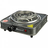 Плита электрическая настольная "Domotec MS-5801" Серая, электроплита одноконфорочная (електро плита) (GA)