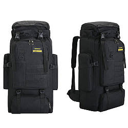Рюкзак тактичний на 70 л, 70х35х16 см, Чорний, XS-F21 / Чоловічий армійский рюкзак