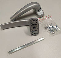 Ручка раздельная на алюминиевые двери Merkury 9006 серебро