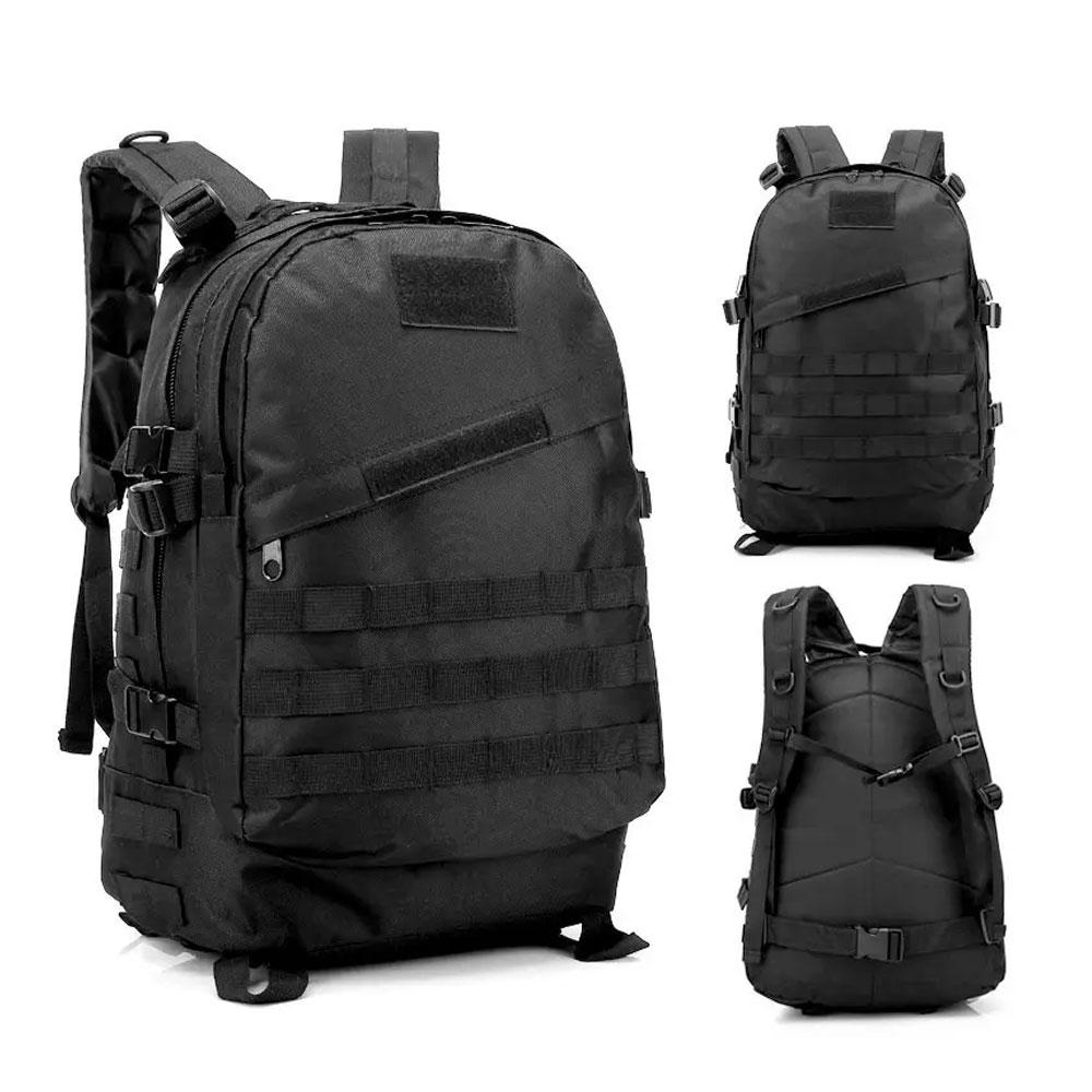 Тактичний рюкзак штурмовий на 40 л, M11US Army (50x39x25 см), Чорний / Військовий рюкзак на системі Molle