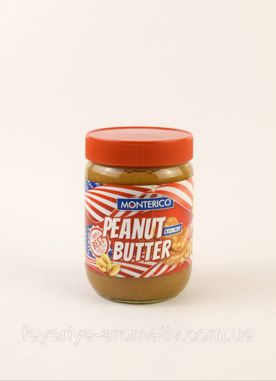 Арахісове масло зі шматочками арахісу Monterico 500г (Нідерланди)