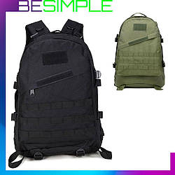 Тактичний штурмовий рюкзак на 40 л, M11 (50x39x25 см) Чорний US Army / Військовий рюкзак на системі Molle