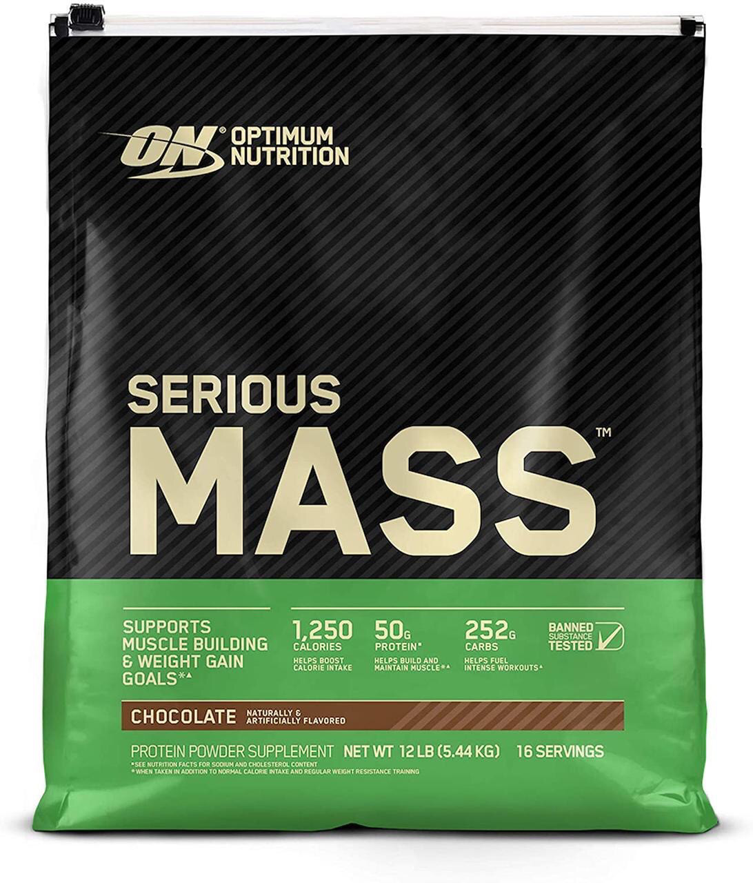 Высокобелковый гейнер Optimum Nutrition Serious Mass 5450 g США (смаки уточнювати)