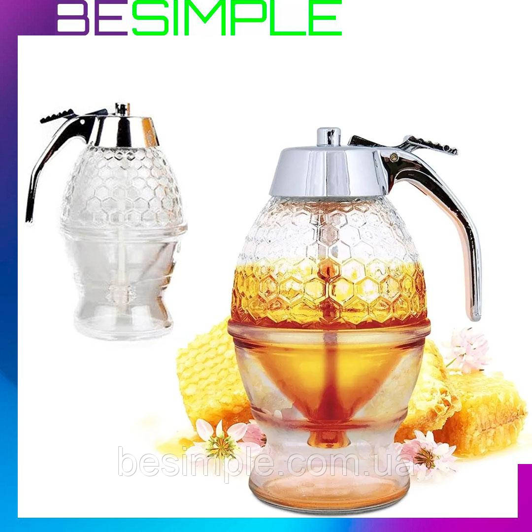 Диспенсер Honey Dispenser для соусів і меду, 200 мл / Дозатор соусів / Прозорий дозатор меду, фото 1