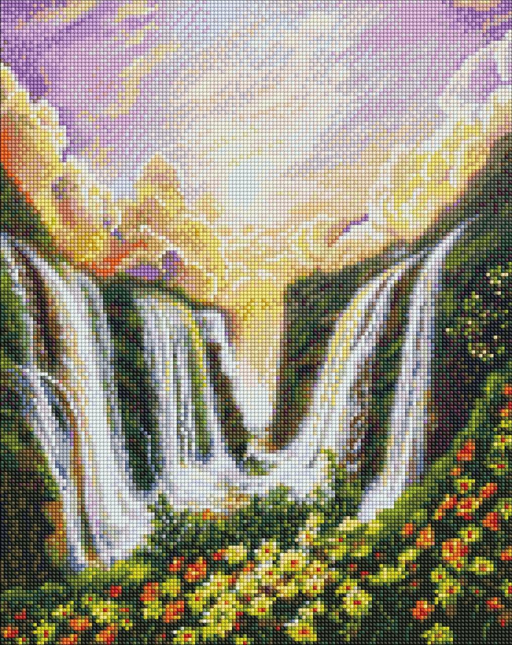 Алмазна мозаїка AMO7290 Водоспад бажань ©annasteshka, 40x50см Ideyka на підрамнику