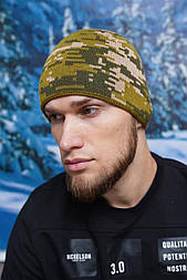 Військова тактична піксельна шапка без закота