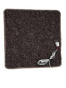 Килимок із підігрівом ТепЛесик килимок 55х55 см Коричневий меланж