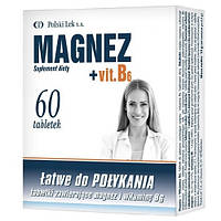 Магний + витамин B6 рекомендуется людям, которые особенно подвержены дефициту магния Magne B6 60таб