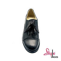 Туфлі жіночі із натуральної шкіри чорного кольору "Style Shoes", фото 3