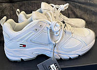 1,Белые кожаные женские летние кроссовки Tommy Hilfiger Томми Хилфигер Оригинал (Размер US 8,5 - 25 см)