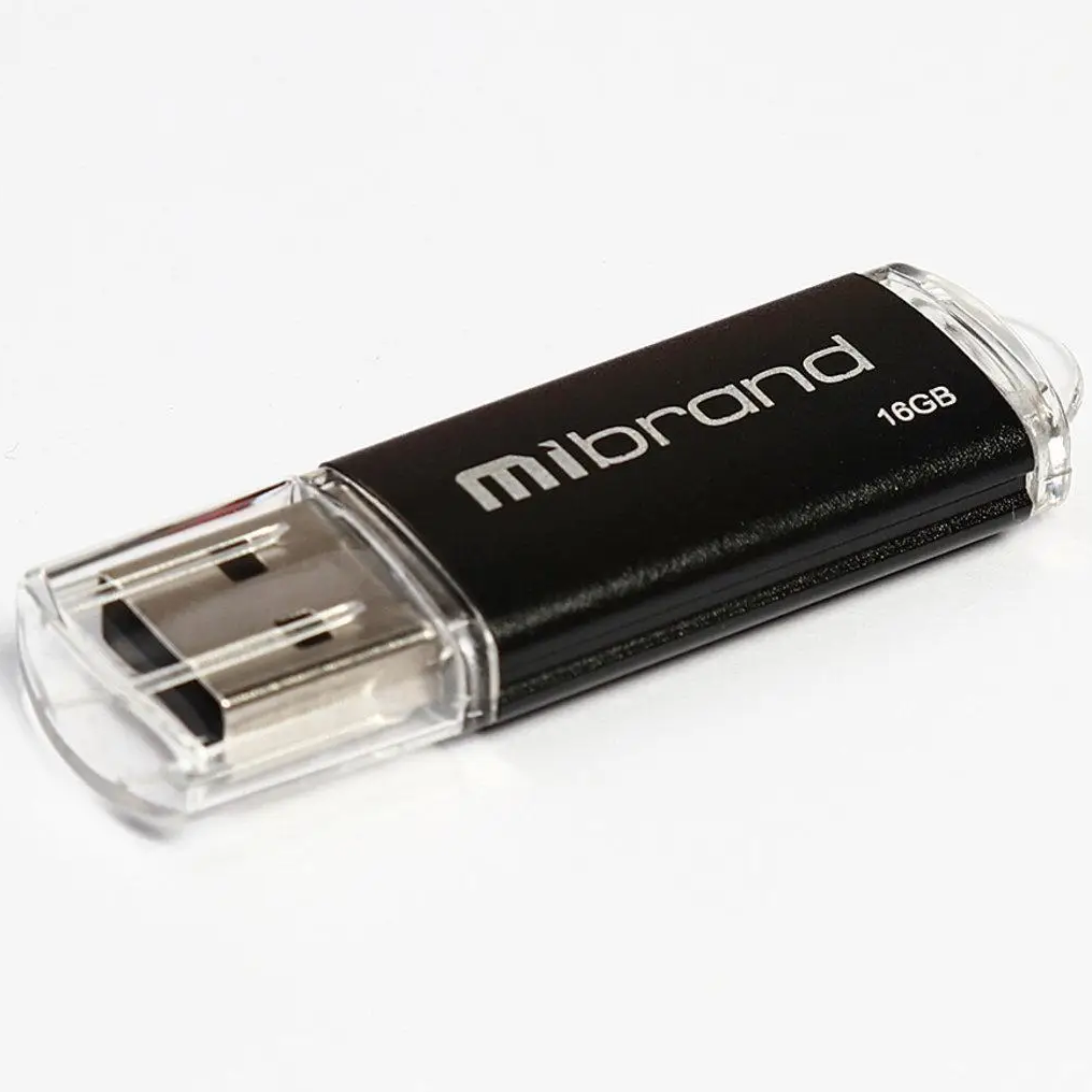 USB Флешка 16Gb для комп'ютера MIBRAND Cougar Чорний
