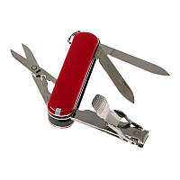 Складной швейцарский нож Victorinox Vx06463 Delemont Nailclip 580 8 функций 65 мм красный