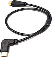 Угловой штекер кабеля System-S HDMI HDMI 45 см