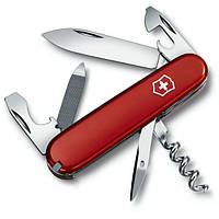 Складной швейцарский нож Victorinox Vx03802 Sportsman 12 функций 84 мм красный