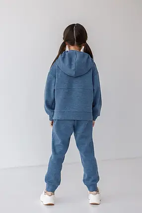 Костюм (худі + штани) для дівчинки Suzie синій 128 см, фото 3