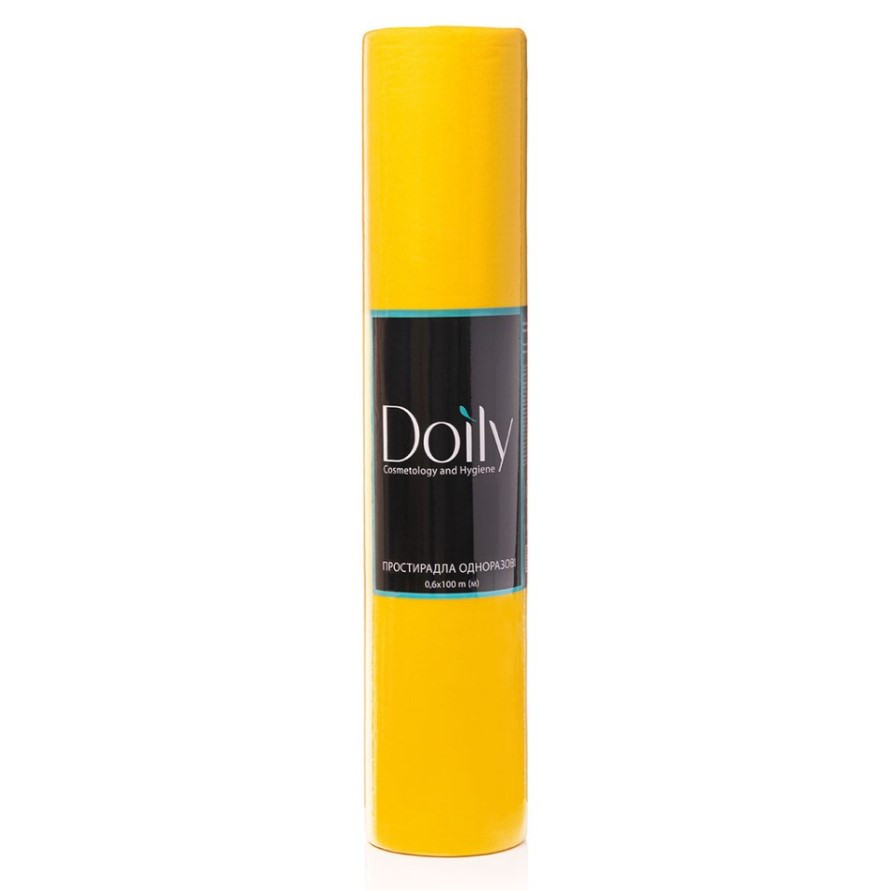 Простирадла зі спанбонду Doily 0.6 х 100 м жовті (1 рулон)