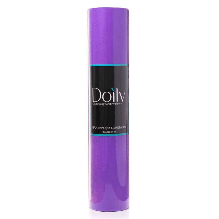 Простирадла зі спанбонду Doily 0.6 х 100 м фіолетові (1 рулон)