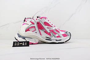 Eur35-46 Balenciaga Runner White Pink білорожеві чоловічі жіночі кросівки Баленсіага Раннер