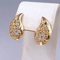 Сережки (1 пара) Xuping. Довжина: 20 мм. Ширина: 11 мм
