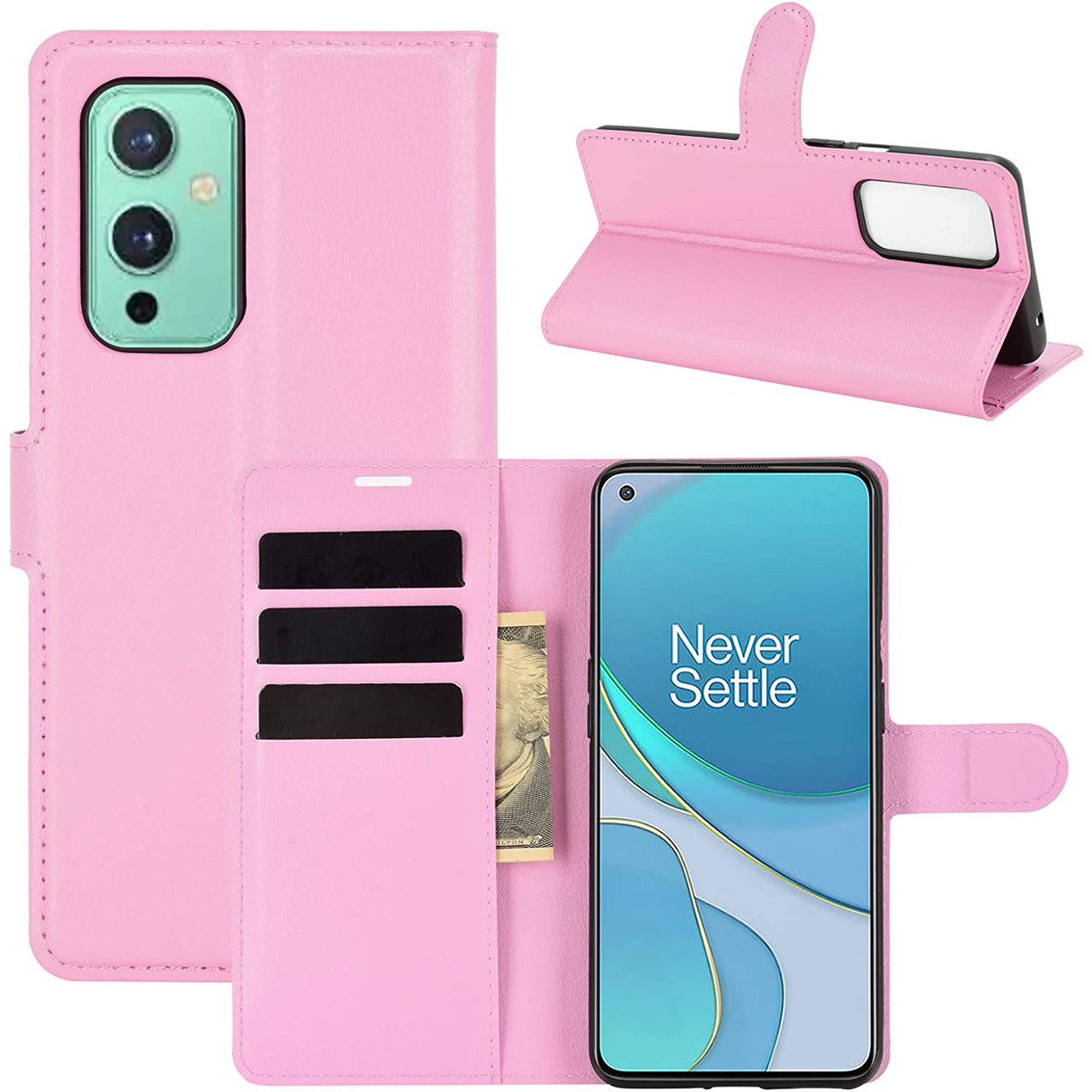 Чохол-книжка Litchie Wallet для OnePlus 9 Light Pink, фото 1