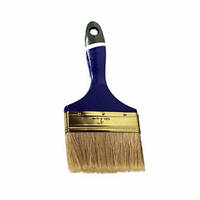 Пензель Зеніт флейцева "Англійська" дерев'яна ручка 4" плоска