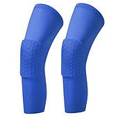 Наколінники баскетбольні захисні Basketball Knee Pads 2 шт. S-XL спандекс-нейлон синій (3065)
