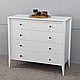 Білий комод "Хюгге" з натурального дерева, фото 2