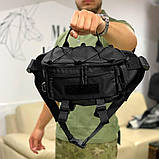 Тактична сумка бананка чоловіча TOR M15 поясна на груди з тканини MK, фото 4