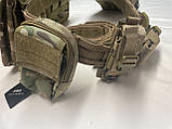 Тактичний швидкознімний ремінь, з 2 частин (пояс Velcro + ремінь Molle) з 4 шт. підсумками.Атрикул 03СУ, фото 7