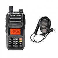 Рация профессиональная Quansheng TG-UV2 PLUS,UHF/VHF, 10 Ватт, батарея 4000 мАч +Тангента Quansheng QS-4