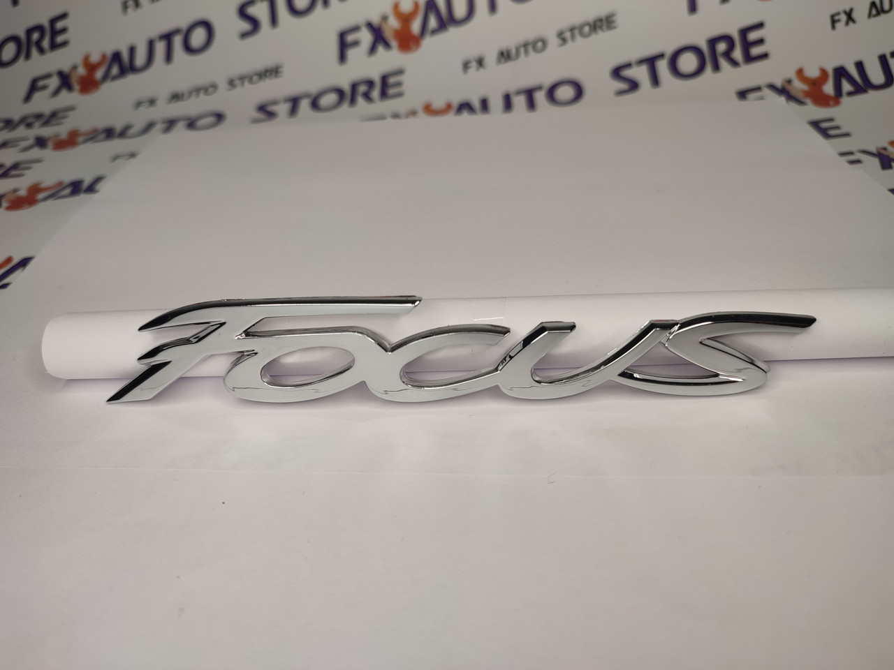 Емблема Логотип шильдик FOCUS Хромована 170 X 25 мм для FORD