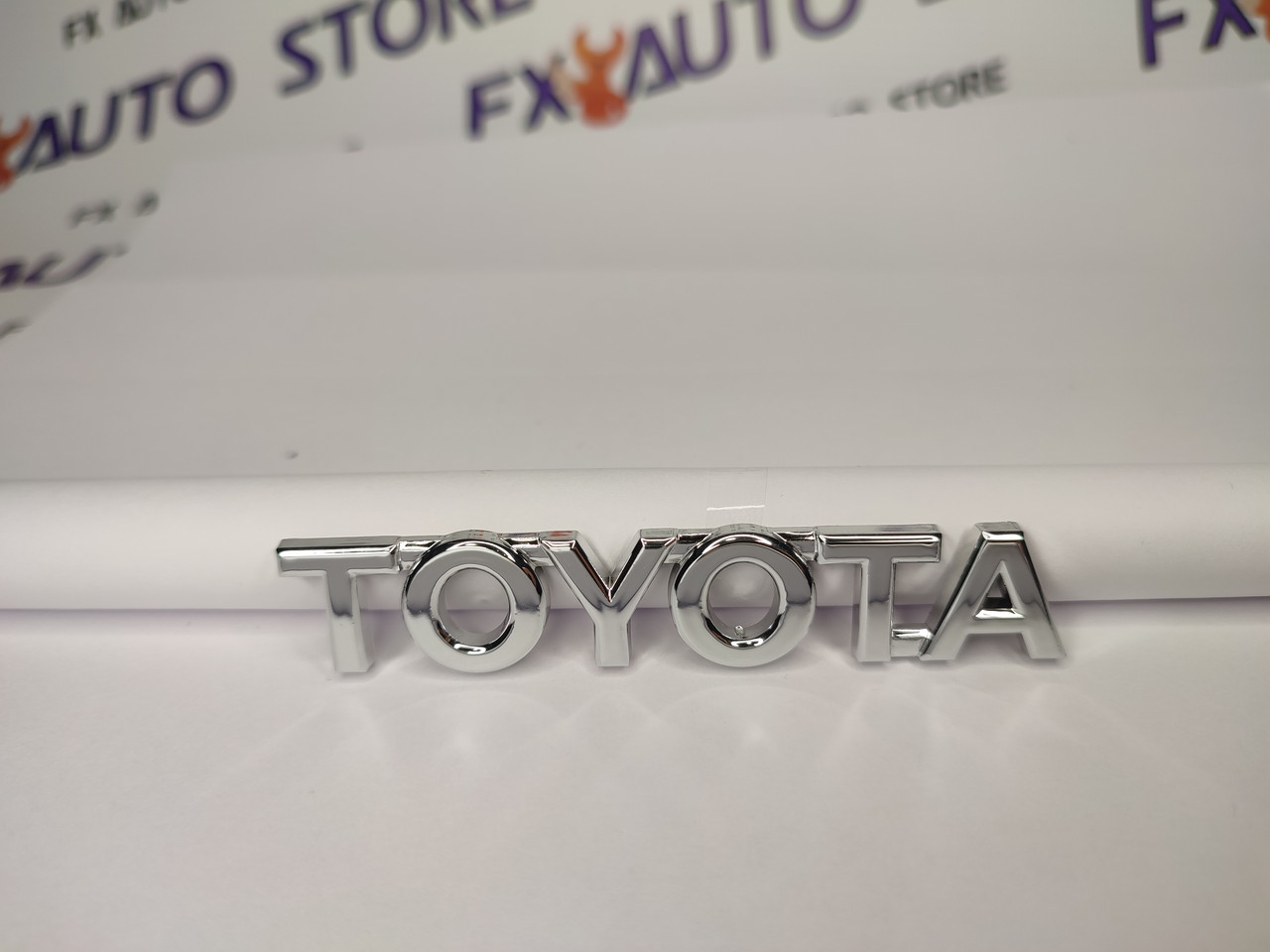 Емблема шильдик логотип  TOYOTA 95 Х 17 мм хромована
