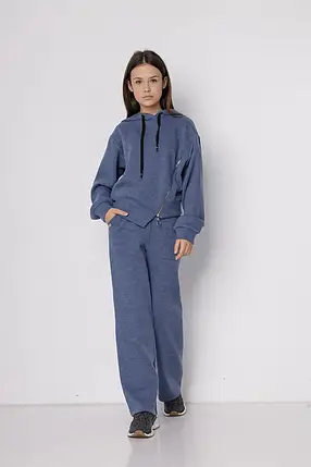 Костюм (худі + штани) для дівчинки Suzie Морін та Роксан Синій 128 см, фото 2