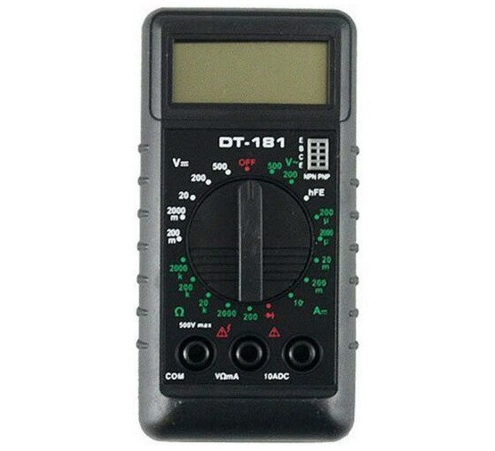 Цифровий мультиметр тестер DT-181 100 мкВ / щупи