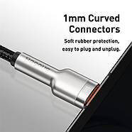 Кабель для швидкої зарядки USB на Type-C BASEUS 6A 66W Cafule Series Metal Data Cable 1м (чорний), фото 6