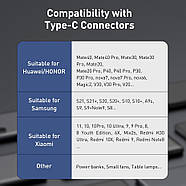 Кабель для швидкої зарядки USB на Type-C BASEUS 6A 66W Cafule Series Metal Data Cable 1м (чорний), фото 8