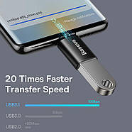 Адаптер OTG USB 3.1 на Type-C BASEUS 10Гб/с Ingenuity Mini (чорний), фото 2