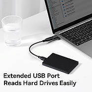Адаптер OTG USB 3.1 на Type-C BASEUS 10Гб/с Ingenuity Mini (чорний), фото 5