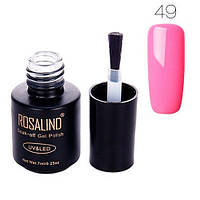 Гель-лак для нігтів манікюру 7мл Розалінда, шелак, 49 рожевий
